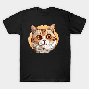 Funny Cat Face, Love Cats T-Shirt